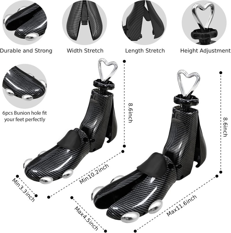 VIVEBEI Store Shoe Stretcher Women Men, Boot Stretcher Wide Feet, 4-Way Shoe Widener & Expander for Stretch Length & Width - Image 2